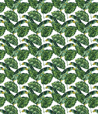 Blackout roller blind for window Exotic leaves
