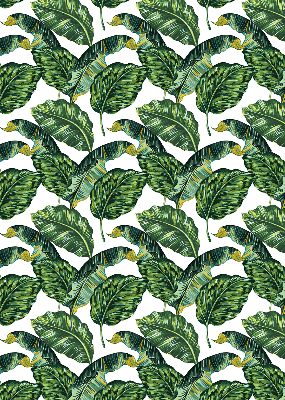 Blackout roller blind for window Exotic leaves