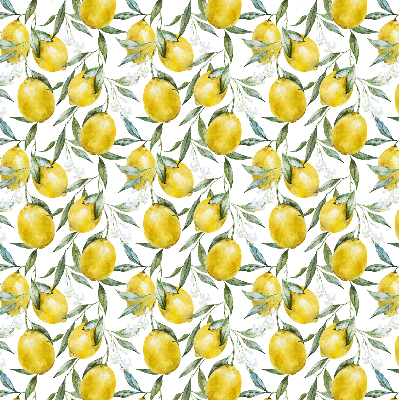 Fabric roller blind for window Lemons