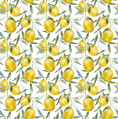 Fabric roller blind for window Lemons