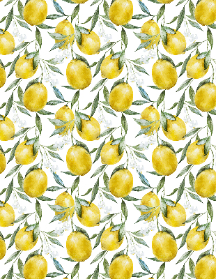 Fabric roller blind for window Lemons