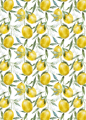 Fabric roller blind for window Lemons
