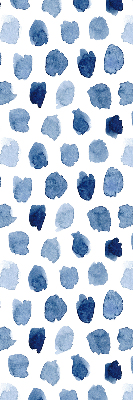 Blackout roller blind Blue painted spots
