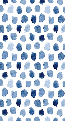 Blackout roller blind Blue painted spots