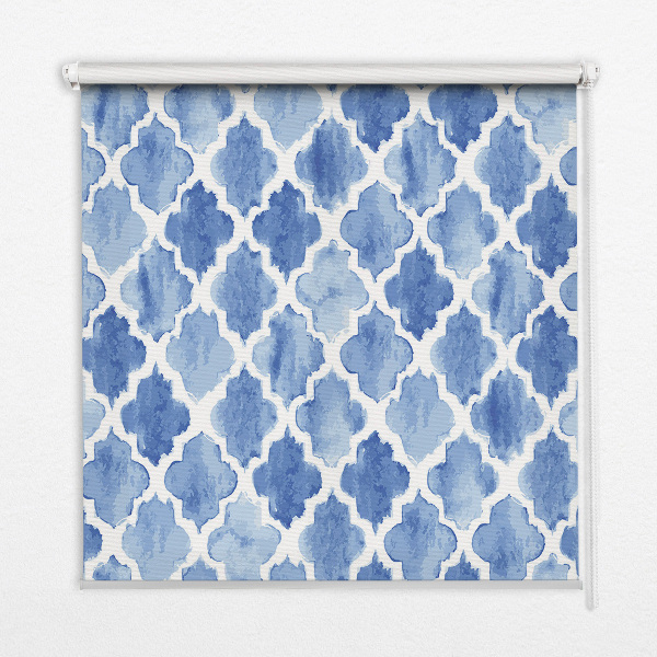 Blackout roller blind for window Painted pattern