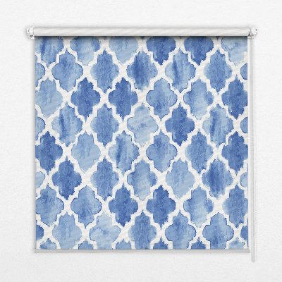 Blackout roller blind for window Painted pattern