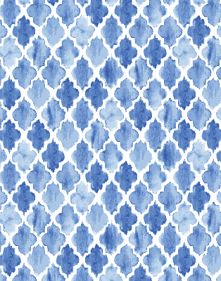 Blackout roller blind for window Painted pattern