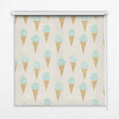 Blackout roller blind Ice cream in a cone