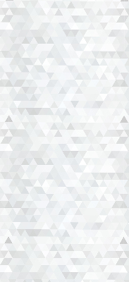 Blackout roller blind for window Gray triangle pattern