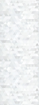 Blackout roller blind for window Gray triangle pattern