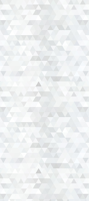 Blackout roller blind for window Gray triangle pattern
