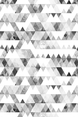 Blackout roller blind Gray triangle pattern