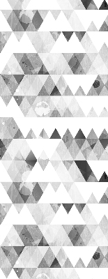 Blackout roller blind Gray triangle pattern