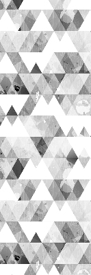 Blackout roller blind Gray triangle pattern