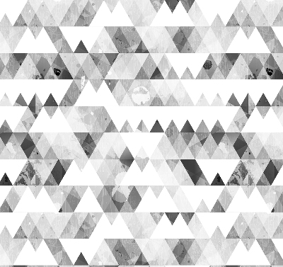 Blackout roller blind Gray triangle pattern
