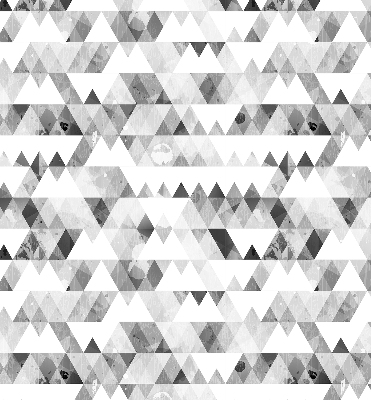 Blackout roller blind Gray triangle pattern