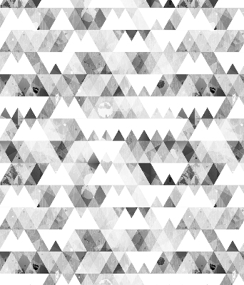 Blackout roller blind Gray triangle pattern