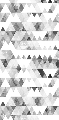Blackout roller blind Gray triangle pattern