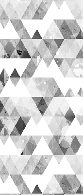 Blackout roller blind Gray triangle pattern