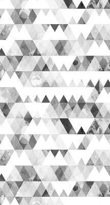Blackout roller blind Gray triangle pattern