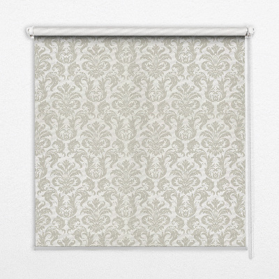 Fabric roller blind for window Beige pattern