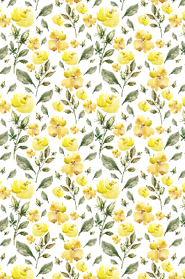Blackout roller blind Yellow flowers