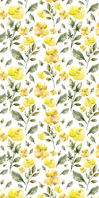 Blackout roller blind Yellow flowers
