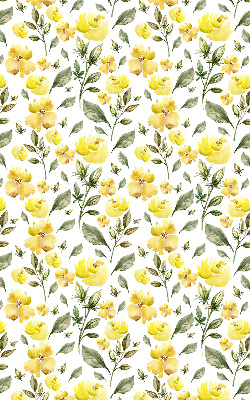 Blackout roller blind Yellow flowers