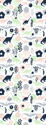 Blackout roller blind for window Colorful dinosaurs