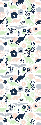 Blackout roller blind for window Colorful dinosaurs