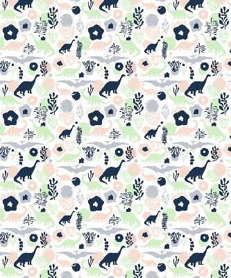 Blackout roller blind for window Colorful dinosaurs