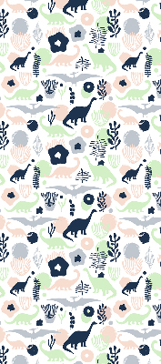 Blackout roller blind for window Colorful dinosaurs