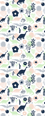 Blackout roller blind for window Colorful dinosaurs