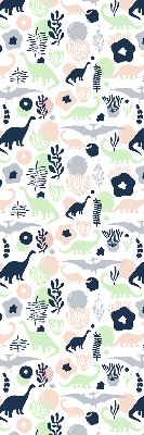 Blackout roller blind for window Colorful dinosaurs