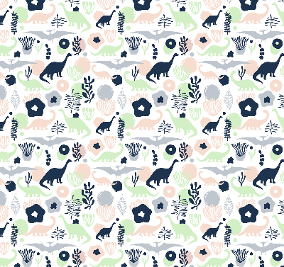 Blackout roller blind for window Colorful dinosaurs
