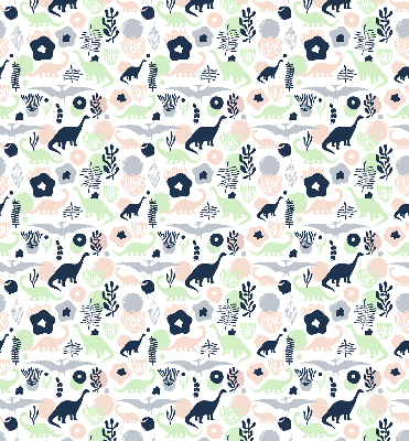 Blackout roller blind for window Colorful dinosaurs