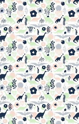 Blackout roller blind for window Colorful dinosaurs