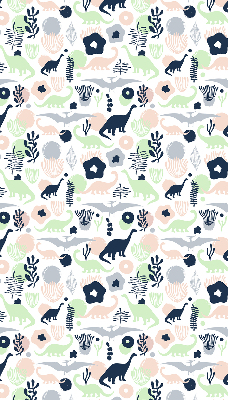 Blackout roller blind for window Colorful dinosaurs