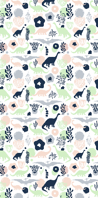 Blackout roller blind for window Colorful dinosaurs