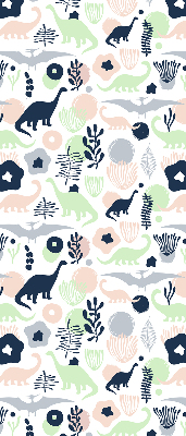 Blackout roller blind for window Colorful dinosaurs