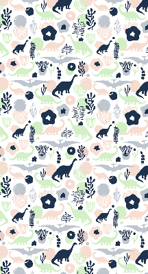 Blackout roller blind for window Colorful dinosaurs