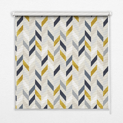 Blackout roller blind Colorful herringbone