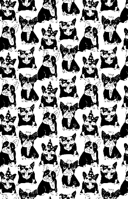 Blackout roller blind for window Drawn dogs