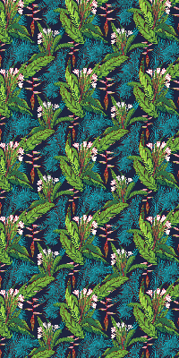 Blackout roller blind Exotic plants