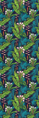 Blackout roller blind Exotic plants
