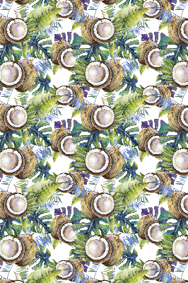 Blackout roller blind for window Coconuts and their leaves