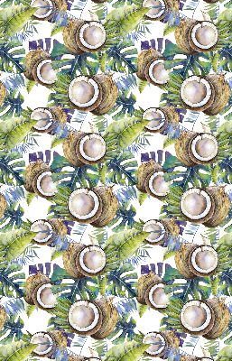 Blackout roller blind for window Coconuts and their leaves