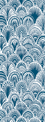 Blackout roller blind Blue pattern