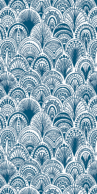 Blackout roller blind Blue pattern