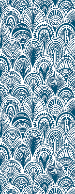 Blackout roller blind Blue pattern